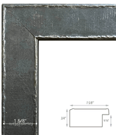Neo Urban Industrial Distressed Rustic Steel Grey Wood Picture Frame - West Frames